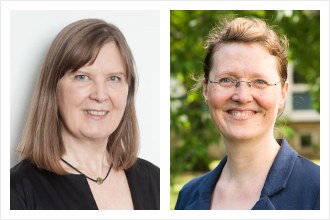 Zwei Portraitbilder: Links ist Anne Thillosen zu sehen, rechts Angelika Thielsch.