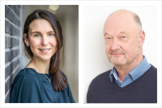 Portraitbilder der Referentin und des Referenten: Dr. Miriam Mulders und Prof. Dr. Stephan Schwan