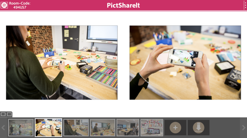 PictShareIT-Ansicht mit zwei nebeneinander angeordnenten Fotos