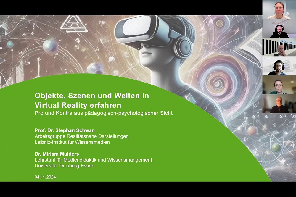 Bild zum Verweis auf 'Objekte, Szenen und Welten in VR erfahren – Pro und Contra aus pädagogisch-psychologischer Sicht'